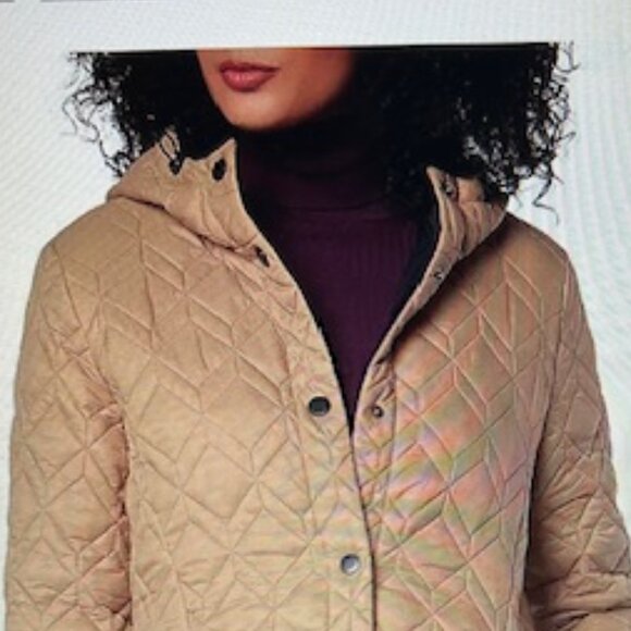 Andrew Marc New York Double Diamond Quilted Matte Shell Hooded Anorak Jacket - Picture 11 of 11